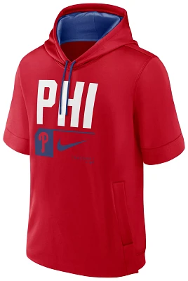 Nike Men's Philadelphia Phillies Red Lockup Short Sleeve Hoodie