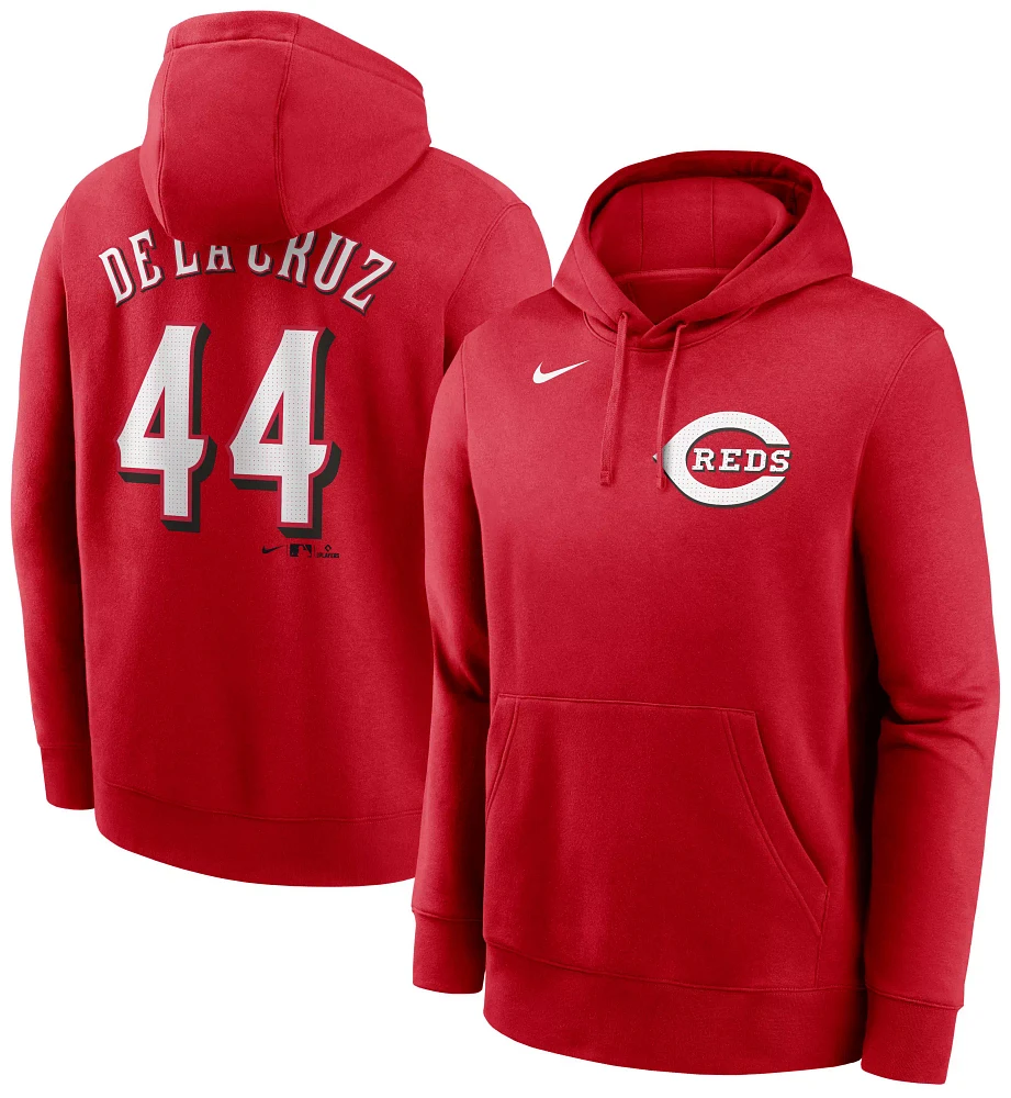 Nike Men's Cincinnati Reds Elly De La Cruz #44 Red Pullover Hoodie