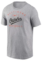 Nike Men's Baltimore Orioles Gray Home Team Arch T-Shirt