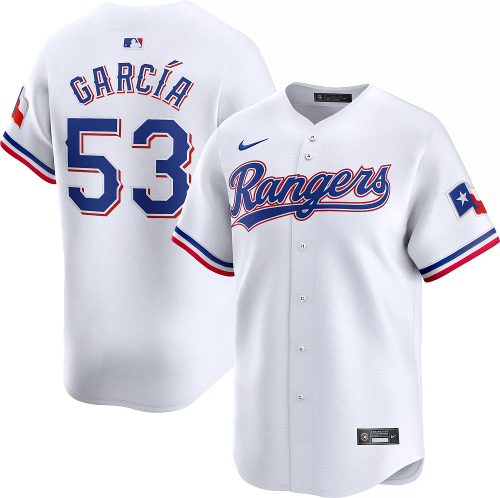 Nike Men's Texas Rangers Adolis García #53 White Limited Vapor Jersey