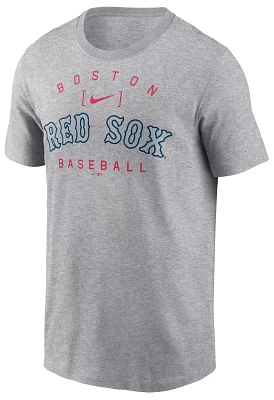 Nike Men's Boston Red Sox Gray Home Team Arch T-Shirt