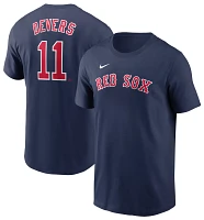 Nike Men's Boston Red Sox Rafael Devers #11 Navy T-Shirt