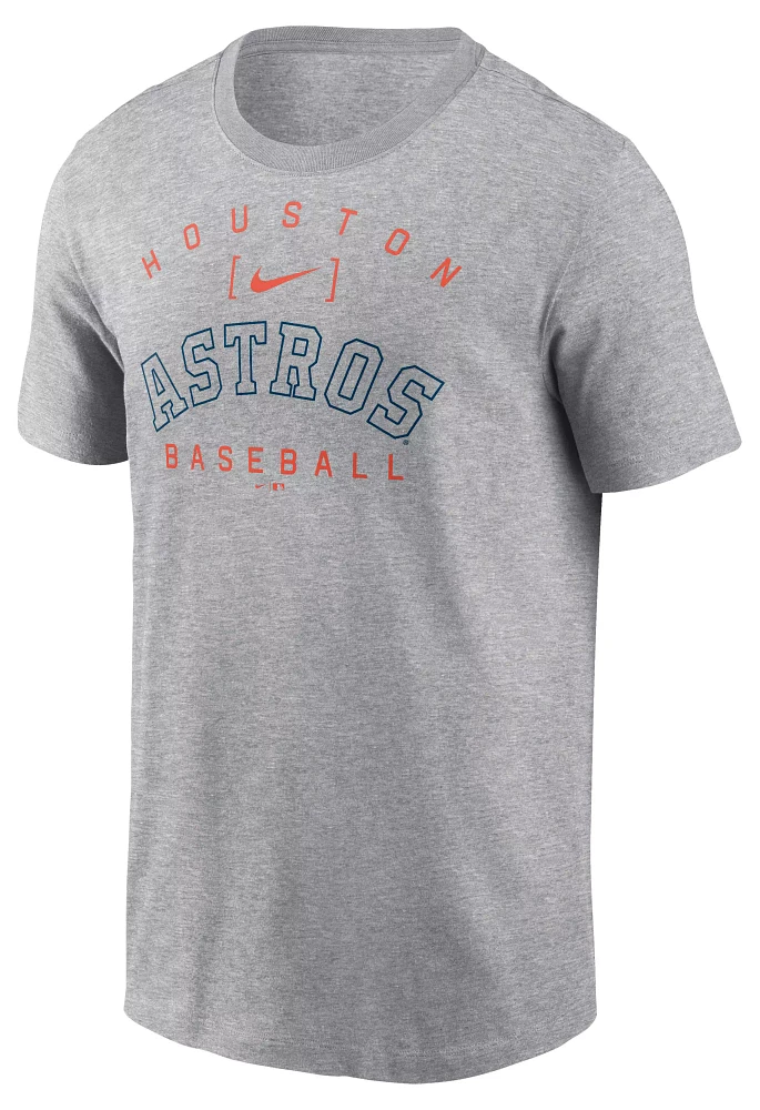 Nike Men's Houston Astros Gray Home Team Arch T-Shirt