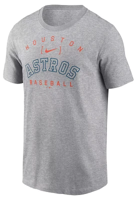 Nike Men's Houston Astros Gray Home Team Arch T-Shirt