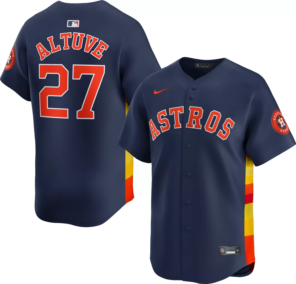 Nike Men's Houston Astros José Altuve #27 Navy Limited Vapor Jersey