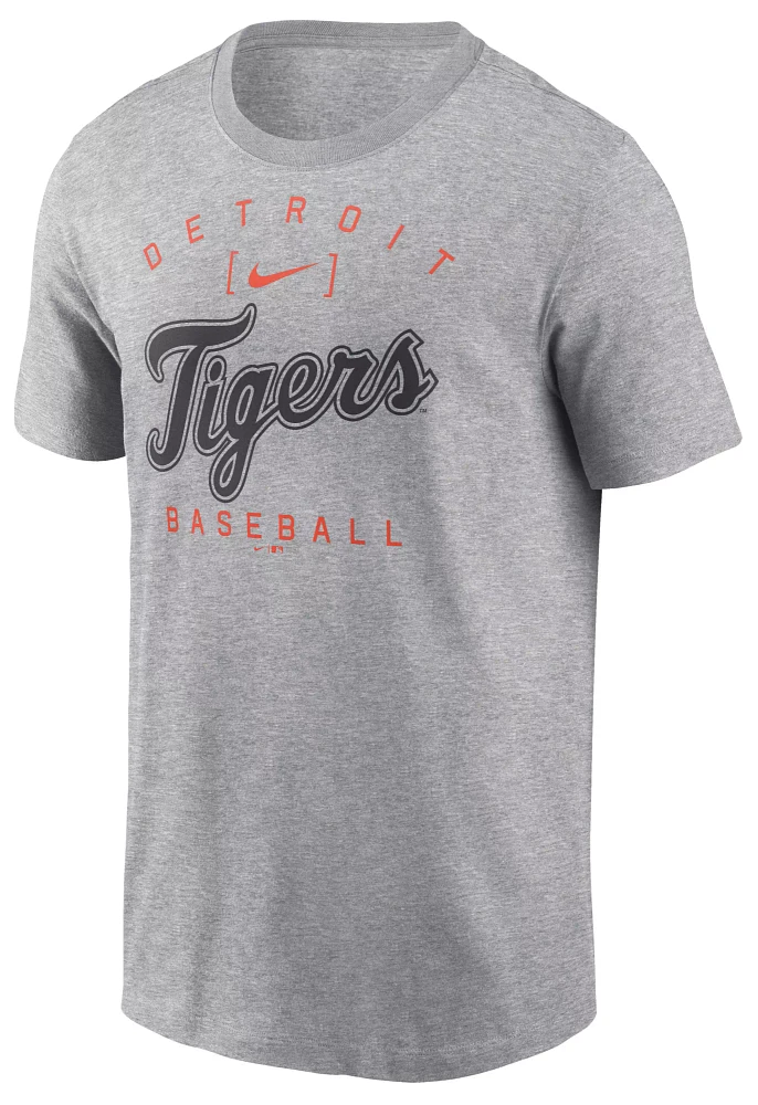 Nike Men's Detroit Tigers Gray Home Team Arch T-Shirt