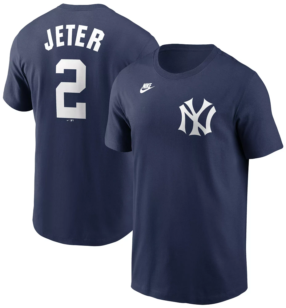 Nike Men's New York Yankees Derek Jeter #2 Navy T-Shirt