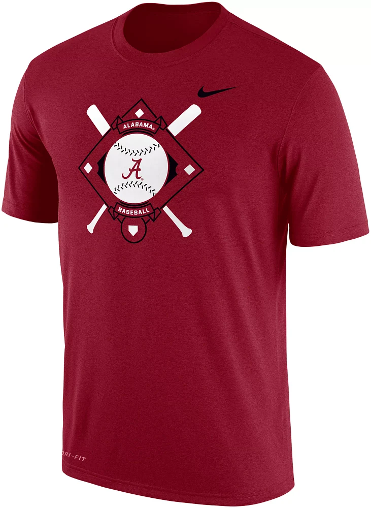 Nike Men's Alabama Crimson Tide Dri-FIT Baseball Plate T-Shirt