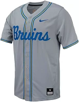 Nike Men's UCLA Bruins Grey Full Button Replica Baseball Jersey