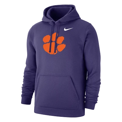 Nike Men's Clemson Tigers Regalia Club Fleece Logo Pullover Hoodie
