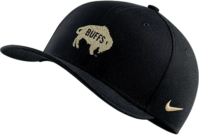 Nike Men's Colorado Buffaloes Black Swoosh Flex Stretch Fit Hat