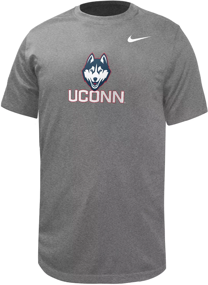 Nike Men's UConn Huskies Grey Dri-FIT Legend T-Shirt