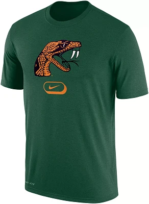 Nike Men's Florida A&M Rattlers Green Dri-FIT Pill Cotton T-Shirt