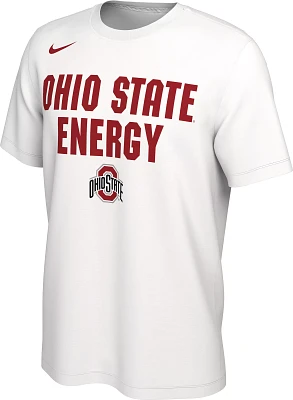 Nike Men's Ohio State Buckeyes White Dri-FIT 'Energy' Bench T-Shirt