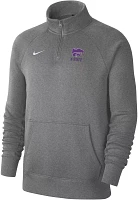 Nike Men's Kansas State Wildcats Grey Club Fleece Quarter-Zip