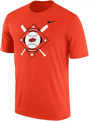 Nike Men's Oklahoma State Cowboys Orange Dri-FIT Baseball Plate T-Shirt