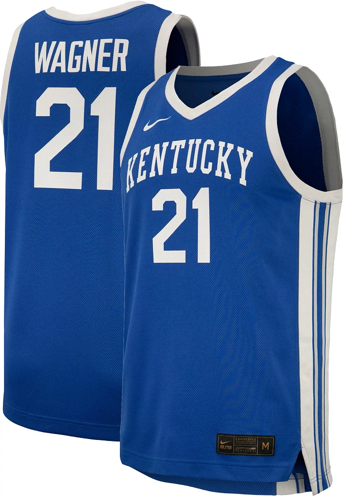 Nike Men's Kentucky Wildcats #21 Blue DJ Wagner Replica Basketball Jersey