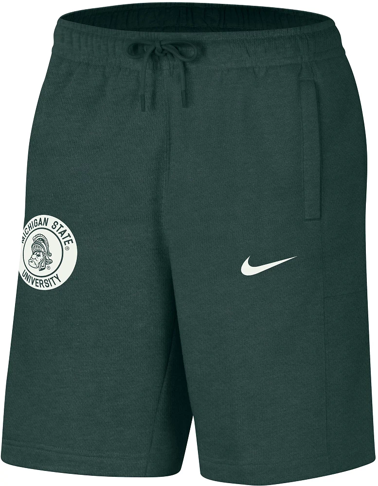 Nike Men's Michigan State Spartans Green Knit Shorts