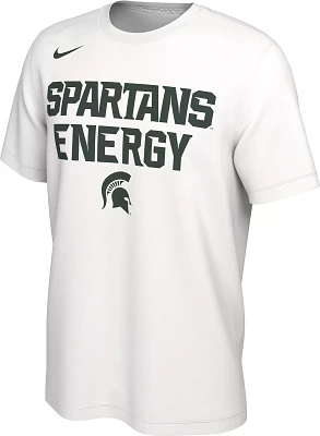 Nike Men's Michigan State Spartans White Dri-FIT 'Energy' Bench T-Shirt