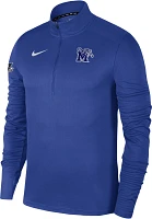 Nike Men's Memphis Tigers Blue Pacer Long Sleeve Quarter-Zip