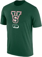 Nike Men's Mississippi Valley State Delta Devils Forest Green Dri-FIT Pill Cotton T-Shirt