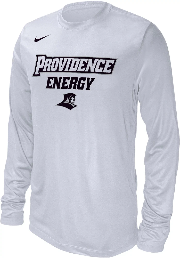 Nike Men's Providence Friars White Dri-FIT 'Energy' Bench Long Sleeve T-Shirt