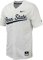 Nike Men's Penn State Nittany Lions White Full Button Replica Baseball Jersey