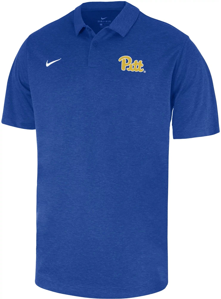 Nike Men's Pitt Panthers Blue Heather Polo