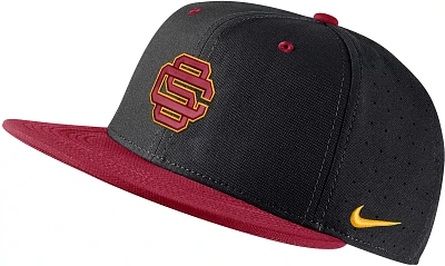 Nike Men's USC Trojans Black Dri-FIT Aero True Baseball Fitted Hat