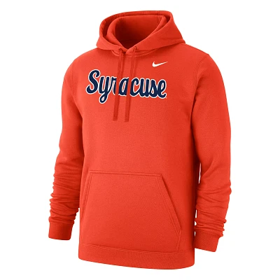 Nike Men's Syracuse Orange Club Fleece Wordmark Pullover Hoodie