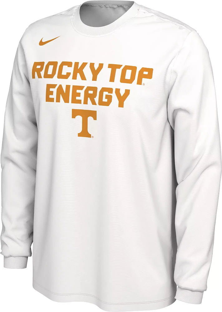 Nike Men's Tennessee Volunteers White Dri-FIT 'Energy' Bench Long Sleeve T-Shirt