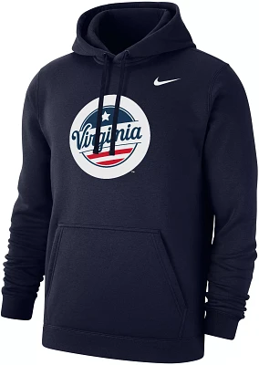 Nike Men's Virginia Cavaliers Blue Pre-Game Club Fleece Pullover Hoodie