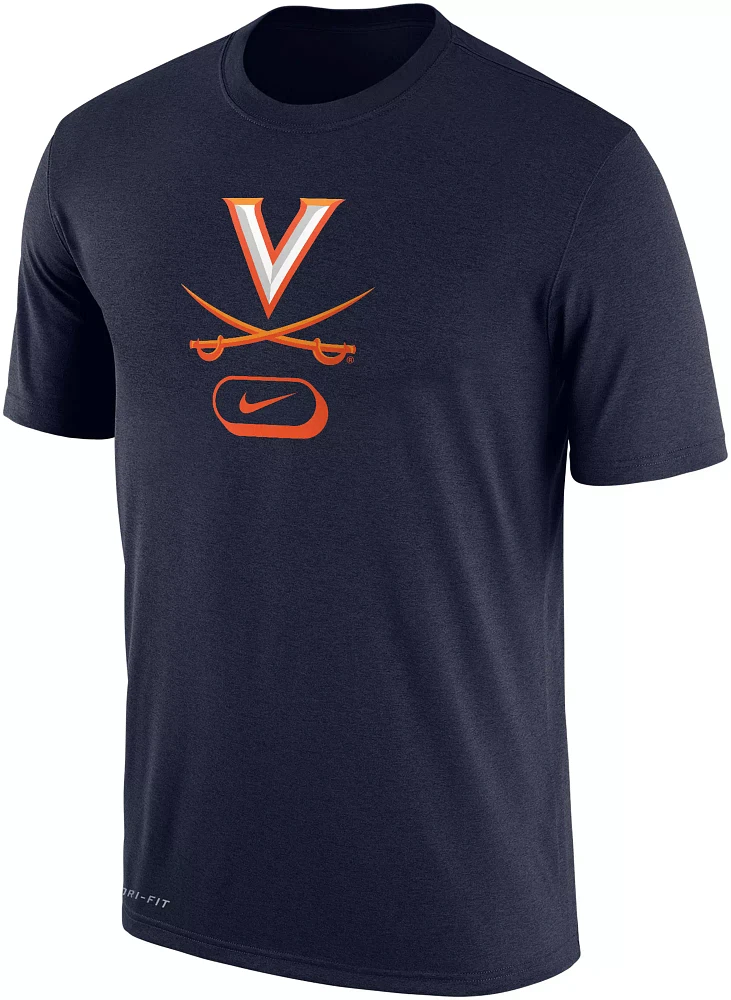 Nike Men's Virginia Cavaliers Blue Dri-FIT Pill Cotton T-Shirt