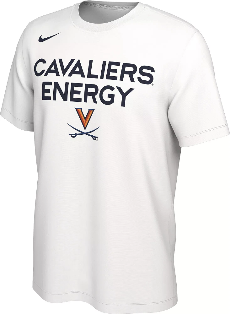 Nike Men's Virginia Cavaliers White Dri-FIT 'Energy' Bench T-Shirt