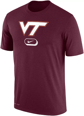 Nike Men's Virginia Tech Hokies Maroon Dri-FIT Pill Cotton T-Shirt