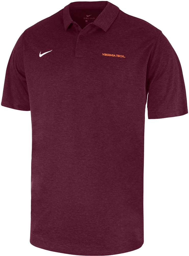 Nike Men's Virginia Tech Hokies Maroon Heather Polo