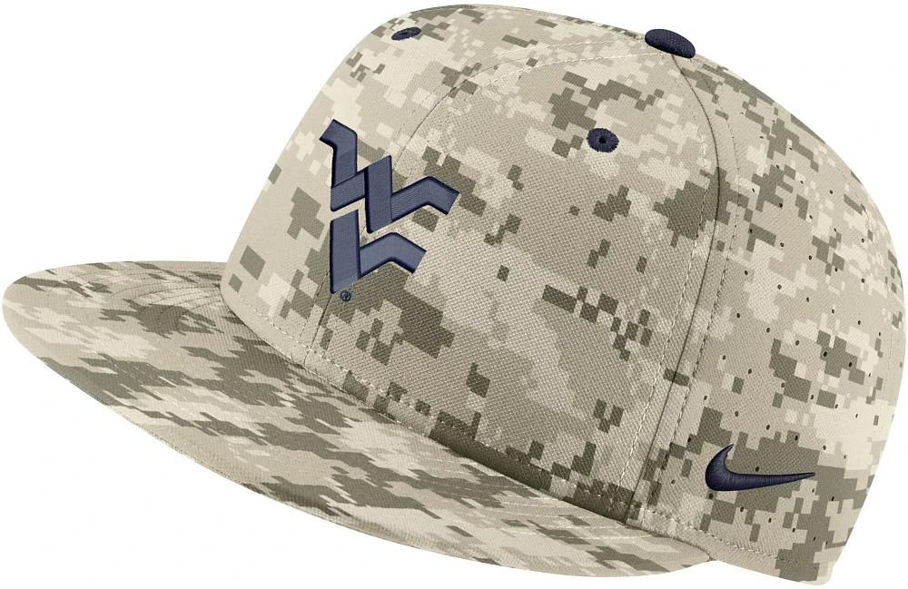 Nike Men's West Virginia Mountaineers Camo Aero Baseball Fitted Hat