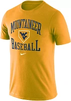 Nike Men's West Virginia Mountaineers Gold Dri-FIT Legend Baseball T-Shirt