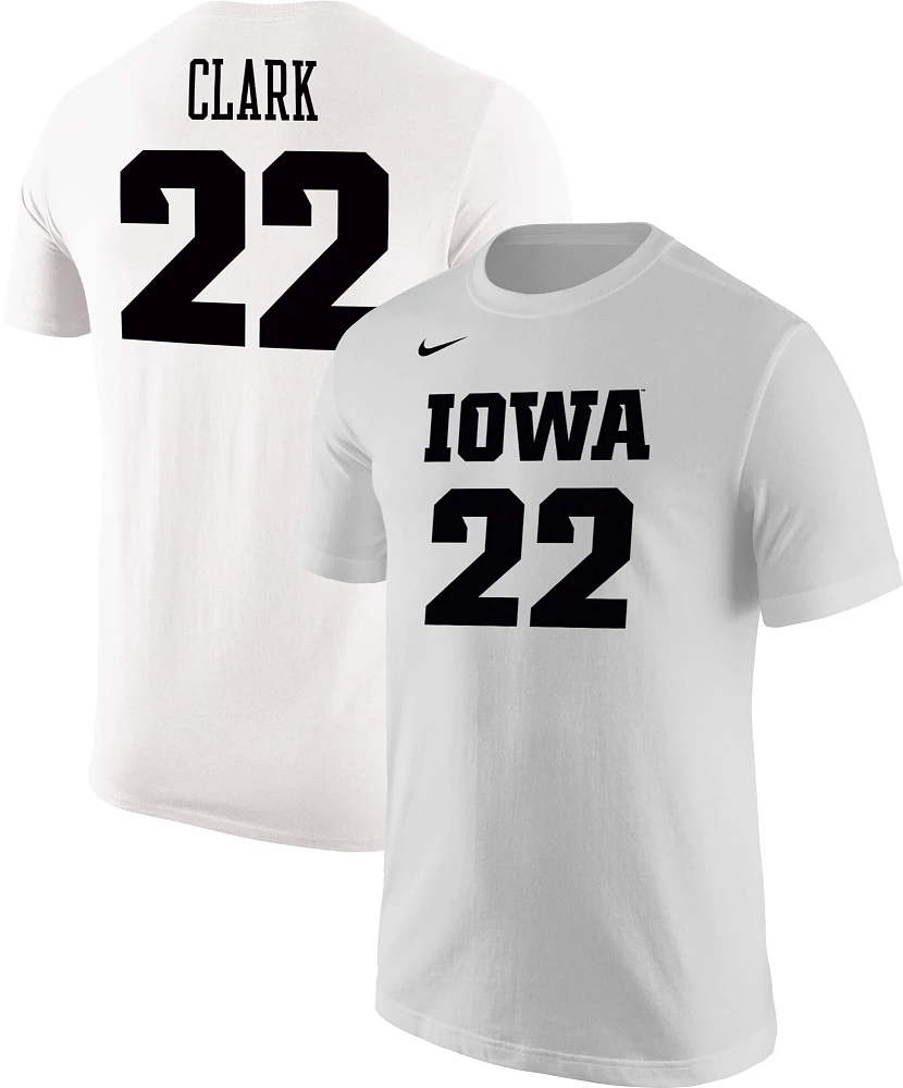 Nike Men's Iowa Hawkeyes #22 White Caitlin Clark Core Cotton T-Shirt