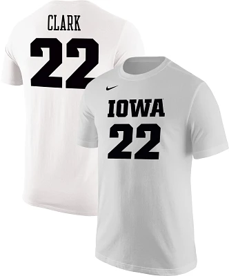 Nike Men's Iowa Hawkeyes #22 White Caitlin Clark Core Cotton T-Shirt