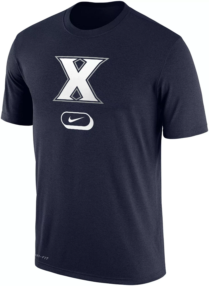 Nike Men's Xavier Musketeers Blue Dri-FIT Pill Cotton T-Shirt