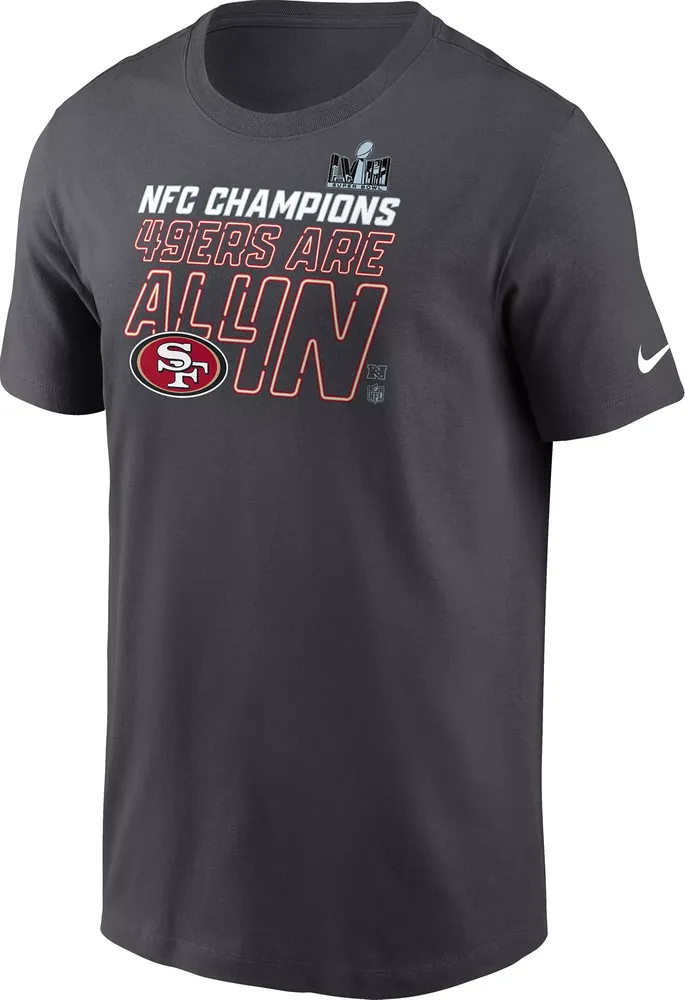 Nike Adult 2024 NFC Conference Champions San Francisco 49ers Locker Room T-Shirt