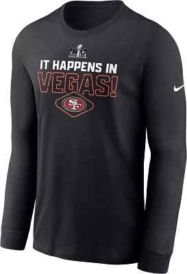 Nike Men's 2024 Super Bowl LVIII Bound San Francisco 49ers Lockup Long Sleeve T-Shirt