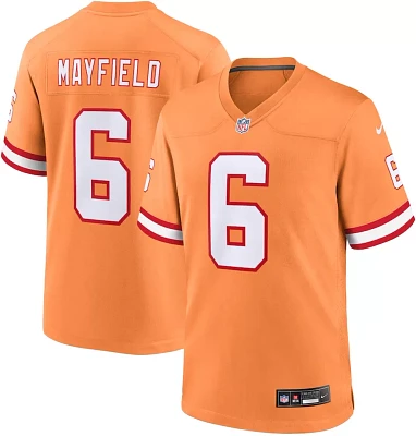 Nike Men's Tampa Bay Buccaneers Baker Mayfield #6 Alternate Orange Game Jersey