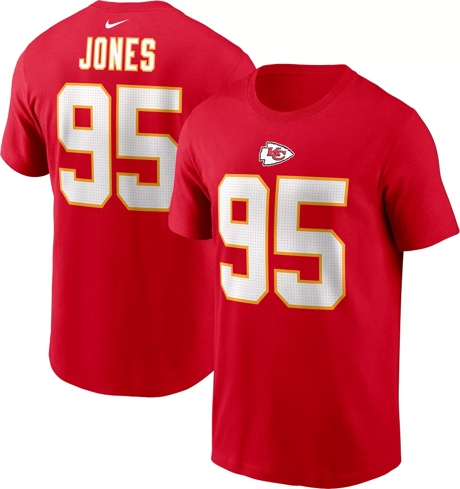 Nike Men's Kansas City Chiefs Chris Jones #95 Red T-Shirt