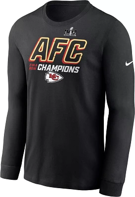 Nike Men's 2024 AFC Conference Champions Kansas City Chiefs Iconic Long Sleeve T-Shirt