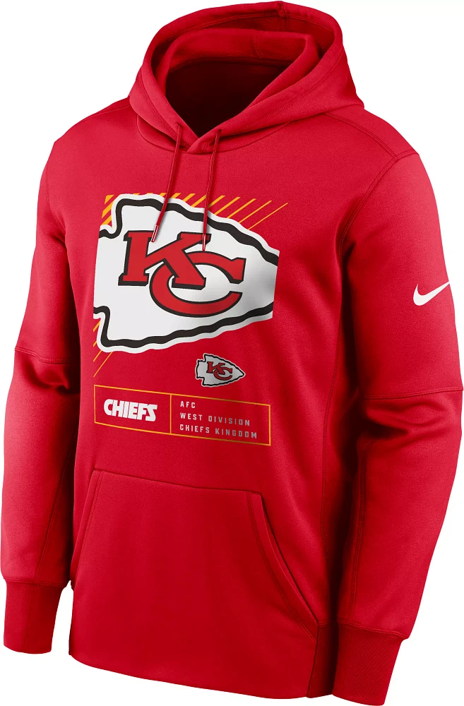 Nike Men's Kansas City Chiefs Red Block Logo Pullover Hoodie