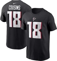 Nike Men's Atlanta Falcons Kirk Cousins #18 Black T-Shirt