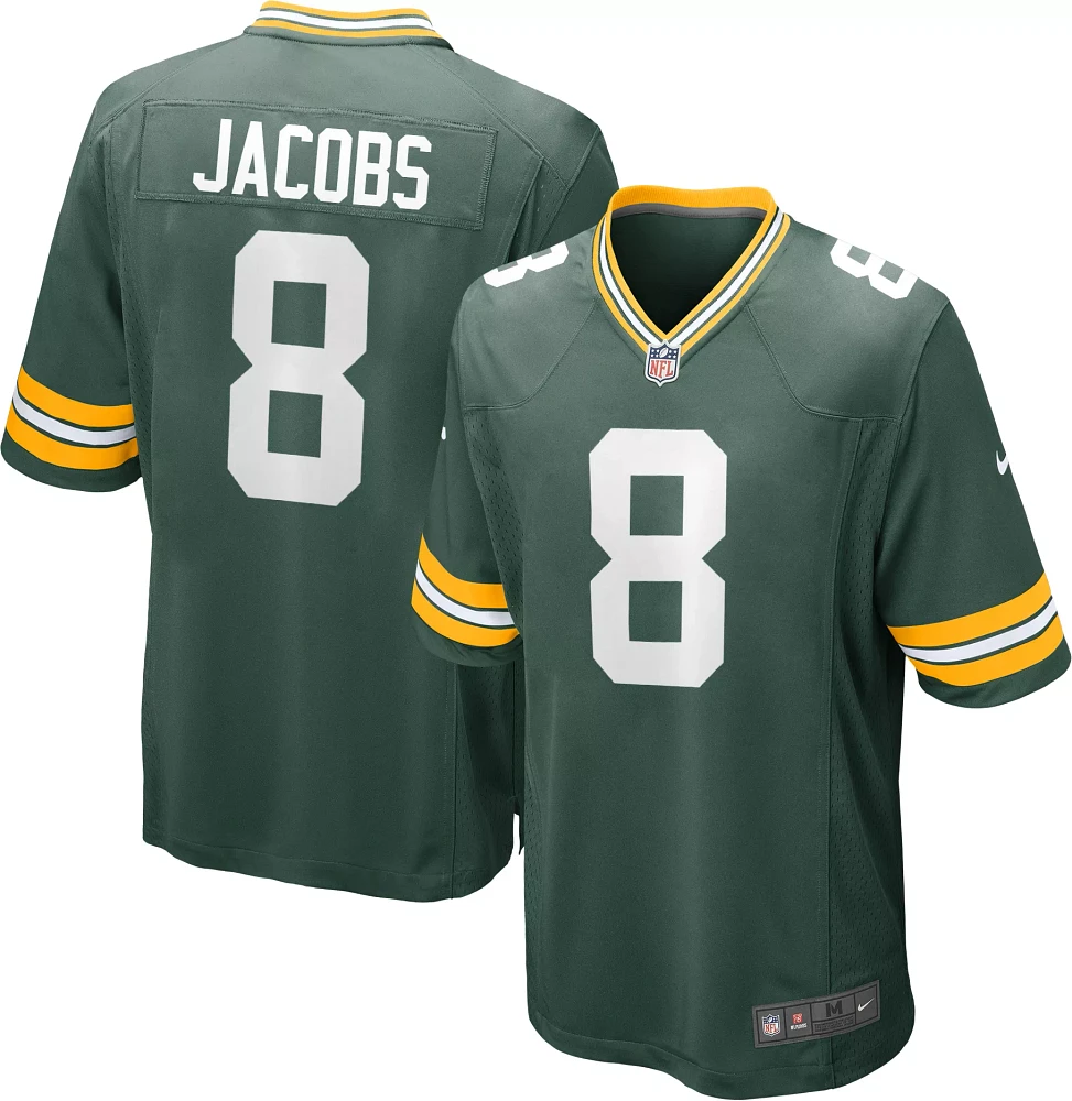 Nike Men's Green Bay Packers Josh Jacobs #8 Game Jersey