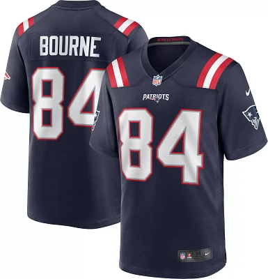 Nike Men's New England Patriots Kendrick Bourne #84 Navy Game Jersey